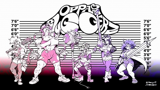 画像ギャラリー No.002のサムネイル画像 / 巨乳美女となり，敵を打ち上げてコンボを決める。個性派TRPG「Oppai Sluggerz」がクラウドファンディングを実施中