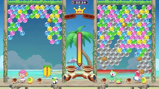 画像ギャラリー No.002のサムネイル画像 / 「パズルボブル エブリバブル!」のSteam版が配信開始。最大4人での協力プレイや対戦ができるシリーズ最新作