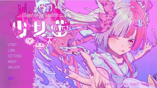 画像ギャラリー No.001のサムネイル画像 / 地雷系（広義）の少女3人が攻略対象キャラクターの百合ビジュアルノベル「少女蕾」発表。リリース時期は年内