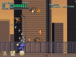 画像ギャラリー No.002のサムネイル画像 / 「コンソールアーカイブス ウルフファング 空牙2001」4月30日配信。パーツを組み合わせて64種類の装甲機兵をビルドし，戦うアクションSTG