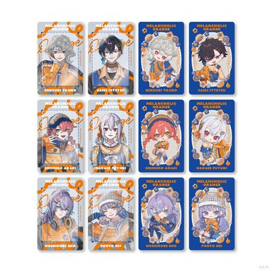 画像ギャラリー No.005のサムネイル画像 / にじさんじライバーがオレンジと青のファッショナブルな衣装をまとったグッズ「メランコリックオレンジ」が8月6日発売