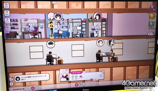 画像ギャラリー No.014のサムネイル画像 / アイドルグループを育てる経営シムが配信者界隈へ進出！ バーチャルストリーマーを主役にしたシリーズ最新作「Idol Manager: Virtual Venture」をプレイ［TGS2026］