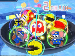 「パックマン」や「ゼビウス」のボクセルが入り乱れる3Dパズルゲーム。「NAMCO LEGENDARY Mountains」，Steamで体験版を配信開始