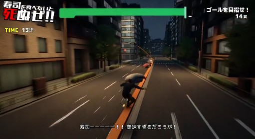 画像ギャラリー No.004のサムネイル画像 / 美味すぎる理由を説明しろ!!寿司!! 「そろそろ寿司を食べないと死ぬぜ!」最新作の映像が公開に。「ソニック」ライクな爽快アクションか