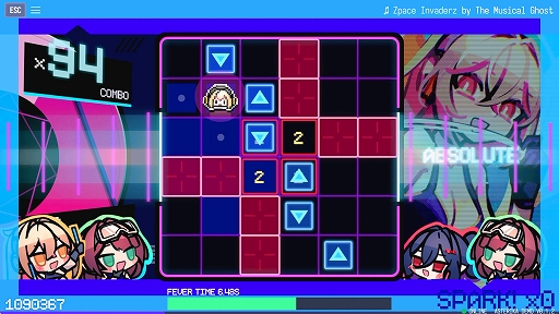 画像ギャラリー No.003のサムネイル画像 / リズム弾幕アクションゲーム「アステリカ：ファントムローズ・リフレイン」の発売日が9月3日に決定
