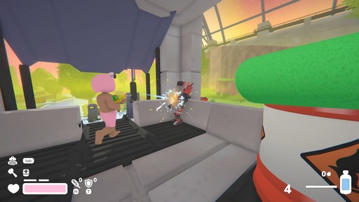 画像ギャラリー No.008のサムネイル画像 / 宇宙ウォーターパークをイカダで下る協力FPS「Lazy River」試遊レポート。水鉄砲や浮棒でゾンビを倒し，“流れる拠点”を守りながらプールからの脱出を目指せ