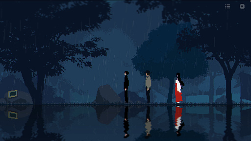 画像ギャラリー No.003のサムネイル画像 / 時空を越える旅を経て,雨に包まれた孤島の真相へ迫っていく。物語重視の2Dアドベンチャー「雨の時の旅」が発表