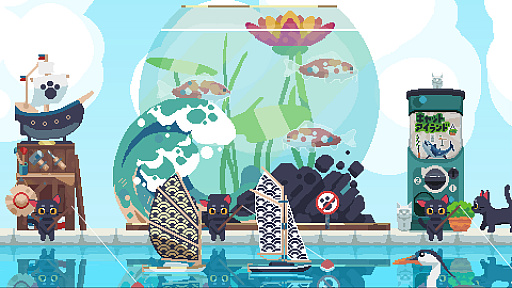 画像ギャラリー No.004のサムネイル画像 / 日本の猫島からインスピレーションを得たドット絵経営シム「キャットアイランド」，7月20日にリリース