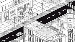 画像ギャラリー No.008のサムネイル画像 / モノクロのピクセルアートで描かれた世界を掃除していく。リラックス志向のクリーニングゲーム「ディザ・クリーニングワールド」，ゲームプレイ映像を公開