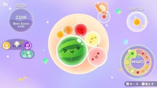 画像ギャラリー No.008のサムネイル画像 / PC版「スイカゲーム」「スイカゲーム ぷらねっと」，Steamで配信開始。Switchで流行ったフルーツ合体ゲームがPCでも遊べる