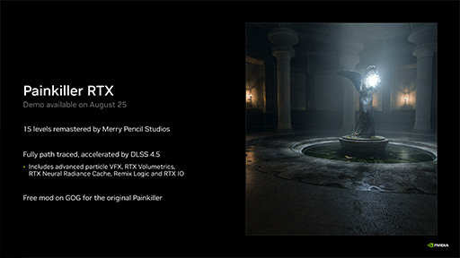 画像ギャラリー No.008のサムネイル画像 / 「DLSS 4.5」のRay Reconstructionがパワーアップ。RTX SparkやAI技術「NVIDIA ACE」などNVIDIAがGeForce最新情報を明らかに