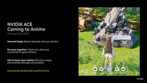 画像ギャラリー No.009のサムネイル画像 / 「DLSS 4.5」のRay Reconstructionがパワーアップ。RTX SparkやAI技術「NVIDIA ACE」などNVIDIAがGeForce最新情報を明らかに