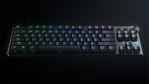 画像ギャラリー No.002のサムネイル画像 / 低背タイプでもラピトリ対応の有線キーボード「Huntsman V3 Pro Low-profile Tenkeyless 8KHz」がRazerから