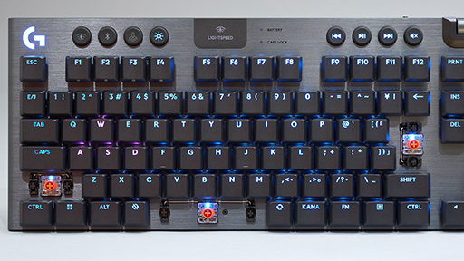 画像ギャラリー No.011のサムネイル画像 / 薄型キーの10キーレスワイヤレスキーボード「G915 X LIGHTSPEED TKL」。正当進化を遂げたロープロファイル勢のアイドルだ