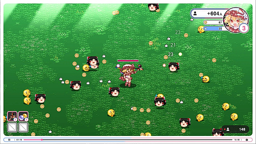 画像ギャラリー No.008のサムネイル画像 / 「インターネットサバイバーサバイバーズ」，Steamで配信開始。配信者になったフランドールが視聴者を増やしながら生き残るローグライト