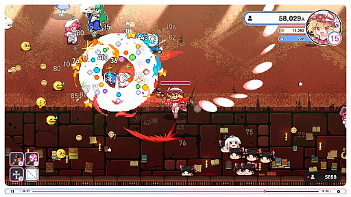 画像ギャラリー No.009のサムネイル画像 / 「インターネットサバイバーサバイバーズ」，Steamで配信開始。配信者になったフランドールが視聴者を増やしながら生き残るローグライト