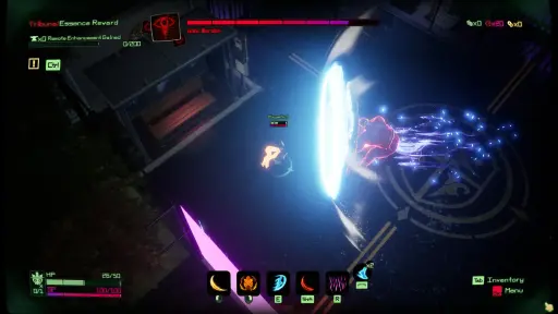 画像ギャラリー No.001のサムネイル画像 / Newcore Gamesの新作「7Trials」は，冥界企業の正社員を目指して49日間を戦い抜く，スタイリッシュなローグライトアクションだった［BIC2026］