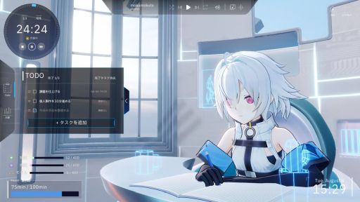 画像ギャラリー No.006のサムネイル画像 / PCに住み着いた少女と一緒に作業。集中支援×プリンセスメーカー系育成ADV「Fenestra: my focus, her future」，Steamストアページを公開
