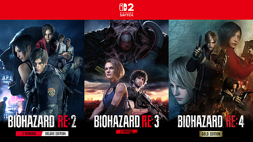 画像ギャラリー No.009のサムネイル画像 / Switch2にバイオハザード「RE:2」「RE:3」「RE:4」が登場。2026年10月16日にDL版，2027年1月29日にパッケージ版を発売