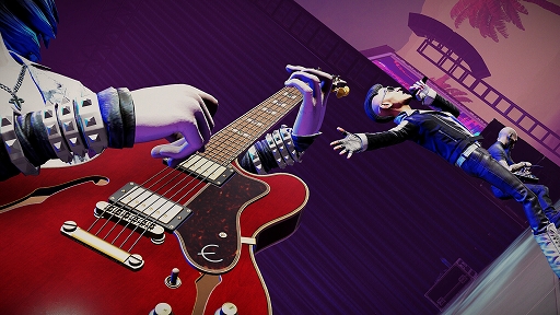 画像ギャラリー No.005のサムネイル画像 / バンドマンになり切るリズムアクション「STAGE TOUR」,新たに3曲を追加。Blur「Parklife」など収録決定曲は48曲に