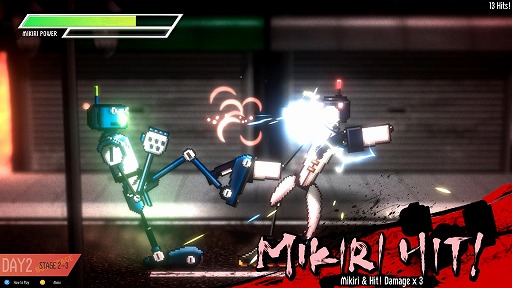 画像ギャラリー No.001のサムネイル画像 / ロボット対戦アクション「ROBOTEKA(ロボテカ)」デモ版にローカル2P対戦モードを追加。重心移動と“見切り”が特徴の2D格闘ゲーム