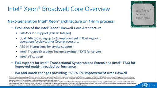 画像集 No.011のサムネイル画像 / Intel，Broadwellコア採用のサーバー向けSoC「Xeon D」を発表。DDR4/DDR3Lメモコンや10GbE LAN機能を統合したXeon初のSoCに
