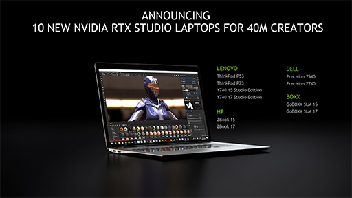 NVIDIAΥꥨץRTX StudioǧѤߥΡPC˿10郎ä