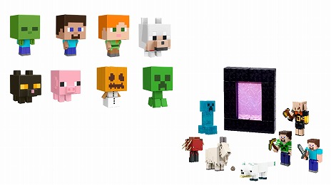 画像集#001のサムネイル/「Minecraft」の“モブヘッドミニフィギュア”と“ベーシックフィギュア Fアソート”が5月28日に発売へ