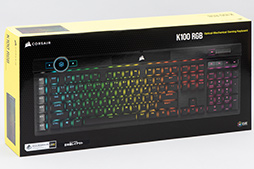 画像集#035のサムネイル/【PR】Corsairのフラッグシップキーボード「K100 RGB」は，光学式キースイッチと高速レポートレートでeスポーツゲーマーにお勧めしたい