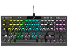 Corsair製ゲーマー向け10キーレスキーボード「K70 RGB TKL」の光学式キースイッチ採用モデルが国内発売