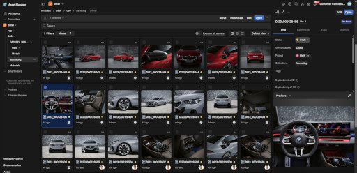 画像ギャラリー No.001のサムネイル画像 / BMWグループ,3Dアセット管理に「Unity Asset Manager」を採用。クラウドベースのデジタルアセット管理ツールで業務を効率化