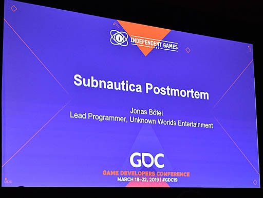 GDC 2019ϡȤܼۤԡɤäSubnauticaפϡץ쥤䡼ޤѤäץޡJonas Boetel᤬ܺΥ꡼򿶤֤