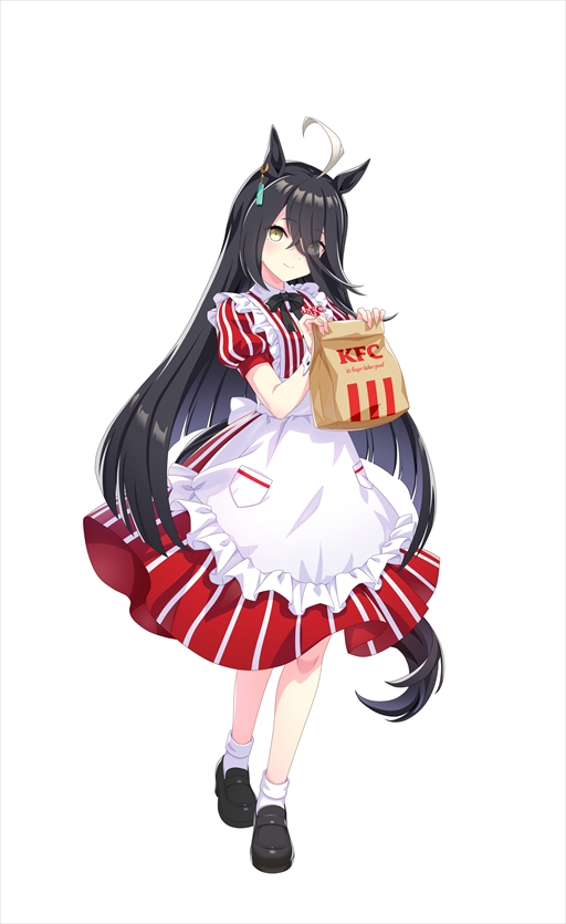 画像ギャラリー No.010のサムネイル画像 / 「ウマ娘 プリティーダービー」×「KFC」コラボが本日スタート。コラボ仕様のマンハッタンカフェの描き下ろしイラストを独占公開！