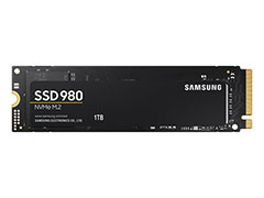Samsung製PCIe 3.0 x4接続対応M.2 SSD「SSD 980」が国内発売。容量1TBで税込約1万5000円