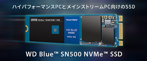 Western DigitalΥȥ꡼ߥɥ륯饹ԾSSDWD Blue SN500 NVMeפȯ