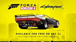 画像集#001のサムネイル/「Forza Horizon 4」にサイバーパンク2077とのコラボカー“Quadra Turbo-R V-TECH”が登場