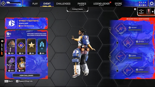 画像ギャラリー No.006のサムネイル画像 / 「Apex Legends」,「ストリートファイター6」とのコラボイベントを9月23日から開催。ワイルドカードでスト6テーマの戦いが楽しめる