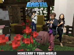 画像集 No.003のサムネイル画像 / ［E3 2019］現実世界で作って遊んで共有できる「Minecraft Earth」の体験セッションをレポート