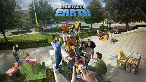 画像集 No.010のサムネイル画像 / ［E3 2019］現実世界で作って遊んで共有できる「Minecraft Earth」の体験セッションをレポート