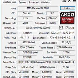 画像集#007のサムネイル/Radeon RX 6600搭載カード「PULSE RX 6600 Gaming」レビュー。上位モデルやGeForce RTX 3060との性能差を探る