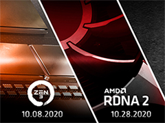 AMD，「Zen 3」ベースの次世代Ryzenと「RDNA 2」ベースの次世代GPU「Radeon RX 6000」を10月に発表