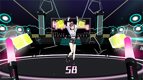 画像集 No.006のサムネイル画像 / Kizuna AI初のVRリズムゲーム「Kizuna AI - Touch the Beat!」の内容が一部公開。リリース時の収録楽曲も明らかに