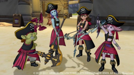 画像集#014のサムネイル/「ドラゴンクエストX　天星の英雄たち　オンライン」の新職業“海賊”の情報が公開。銃や大砲を使った広範囲の特技が魅力
