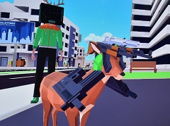 ［TGS 2021］「ごく普通の鹿のゲーム DEEEER Simulator」のSwitch版をプレイ。鹿になってスローライフと“街破壊”の両方を体験してきた