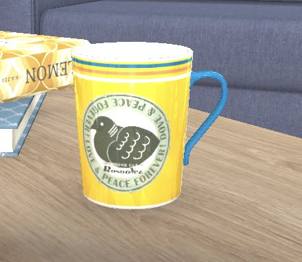 画像ギャラリー No.003のサムネイル画像 / 「ハトバース」,家の中に机とコーヒーカップが追加。「珈琲と鳩時計の店ロンドベル」とのコラボ企画もスタート