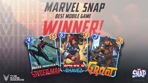  No.001Υͥ / MARVEL SNAPפThe Game Awards 2022פǡBEST MOBILE GAME OF THE YEARɤ