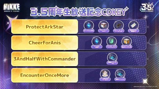 画像ギャラリー No.075のサムネイル画像 / 「NIKKE」3.5周年記念生放送の第2部まとめ。3.5周年を飾る新ニケとして「アニス：スター」が4月23日に実装