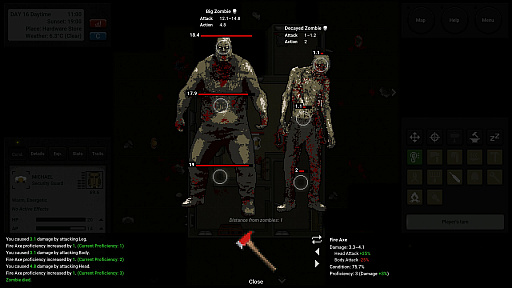 画像ギャラリー No.004のサムネイル画像 / Steamで高評価のターン制ローグライク「Terminus: Zombie Survivors」が日本語表示に対応。1つ1つの行動に慎重な判断が求められる