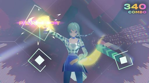 画像ギャラリー No.002のサムネイル画像 / 疑似VR体験ができるリズムゲーム「Starri」のPC版がSteamで配信開始。カメラを使ってモーション入力し，ノーツを叩く