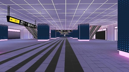 画像ギャラリー No.004のサムネイル画像 / JR西日本，「VRChat」で「バーチャル広島駅 2.u」と「バーチャル大阪駅 4.u」を5月27日にオープン